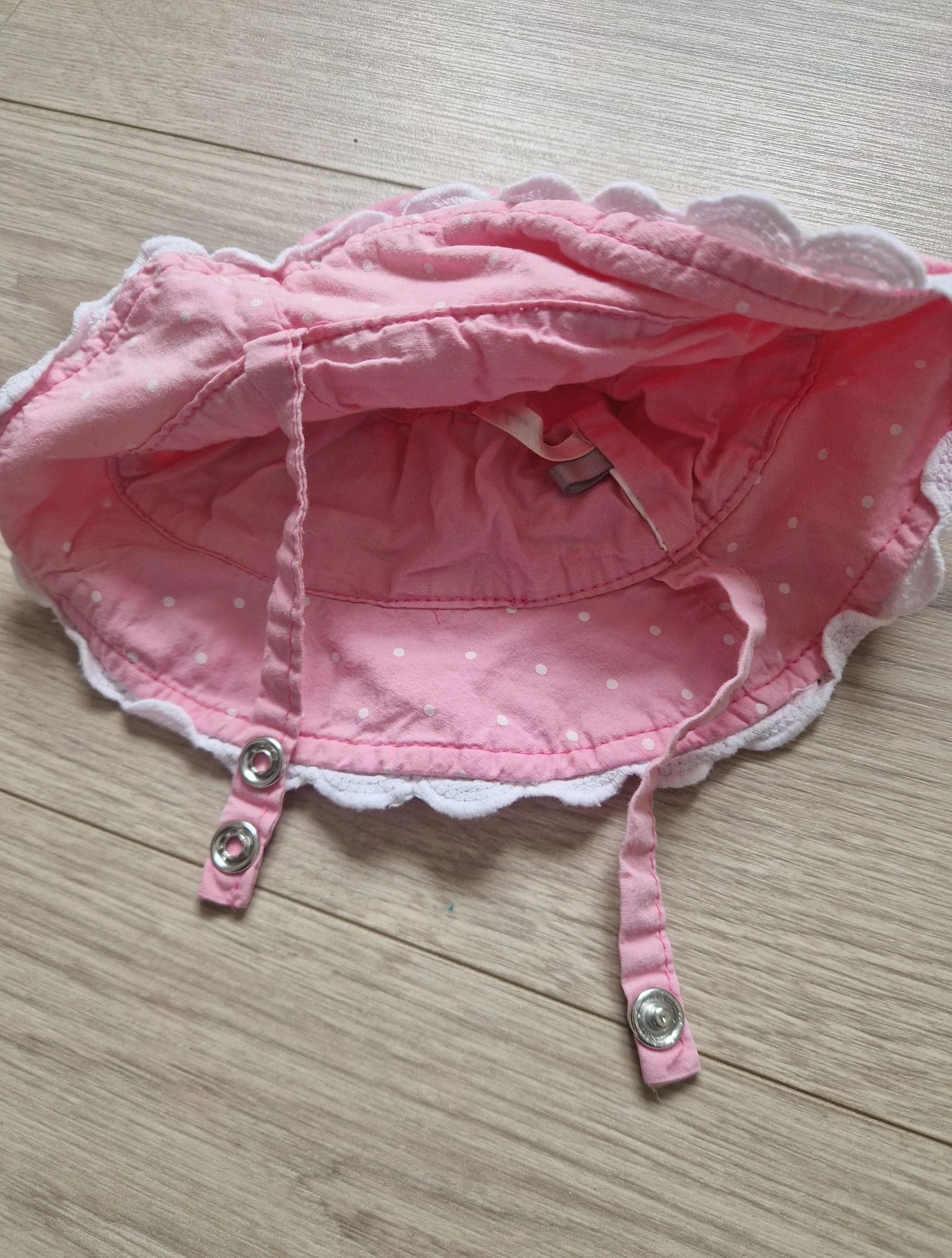 🎀 Sombrero rosa a lunares – Orchestra – 41 cm – buen estado – bebé niña – photo 3